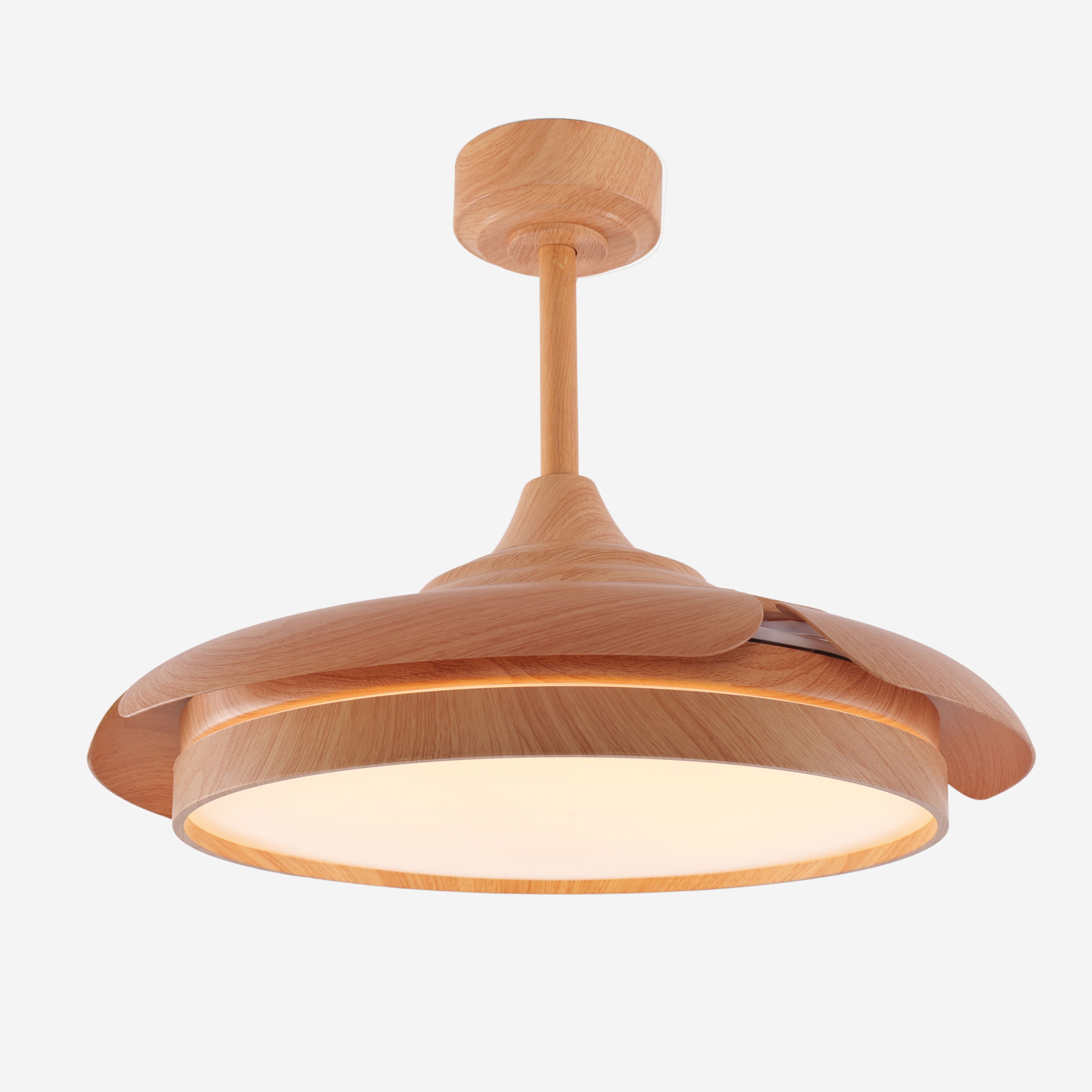 Elegant Contemporary Ceiling Fan Light Featuring Soft LED Illumination