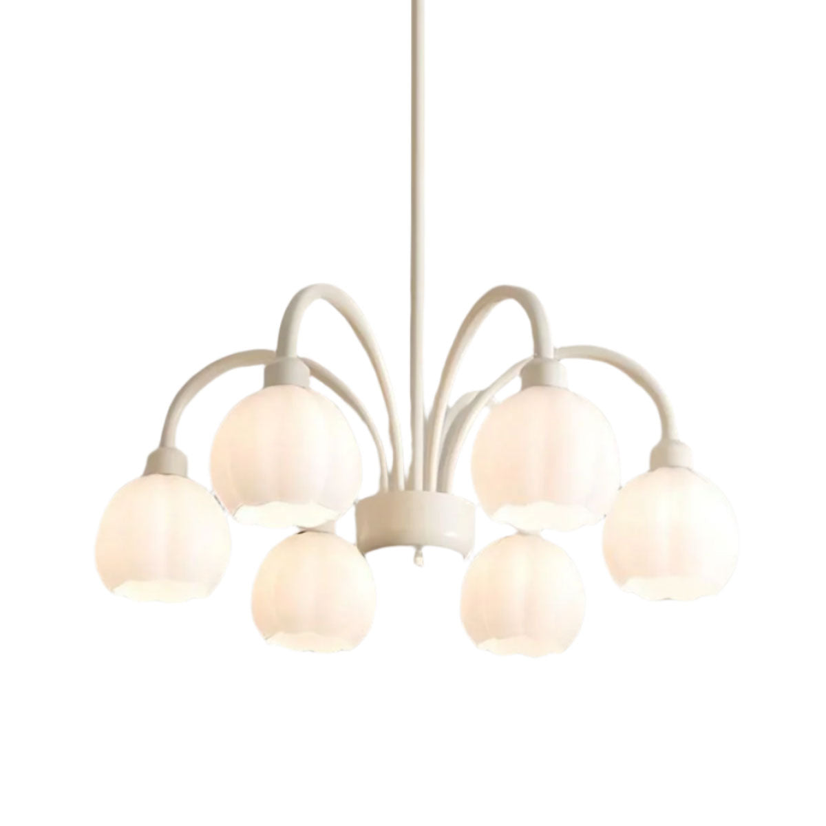 French Cream Windbell Orchid Creative Pendant Light