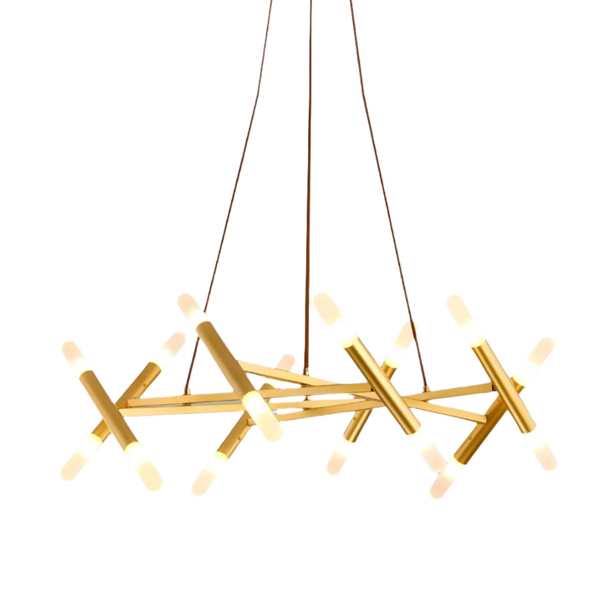 LED Modern Geometric Chandelier Creative Illumination for Contemporary Spaces