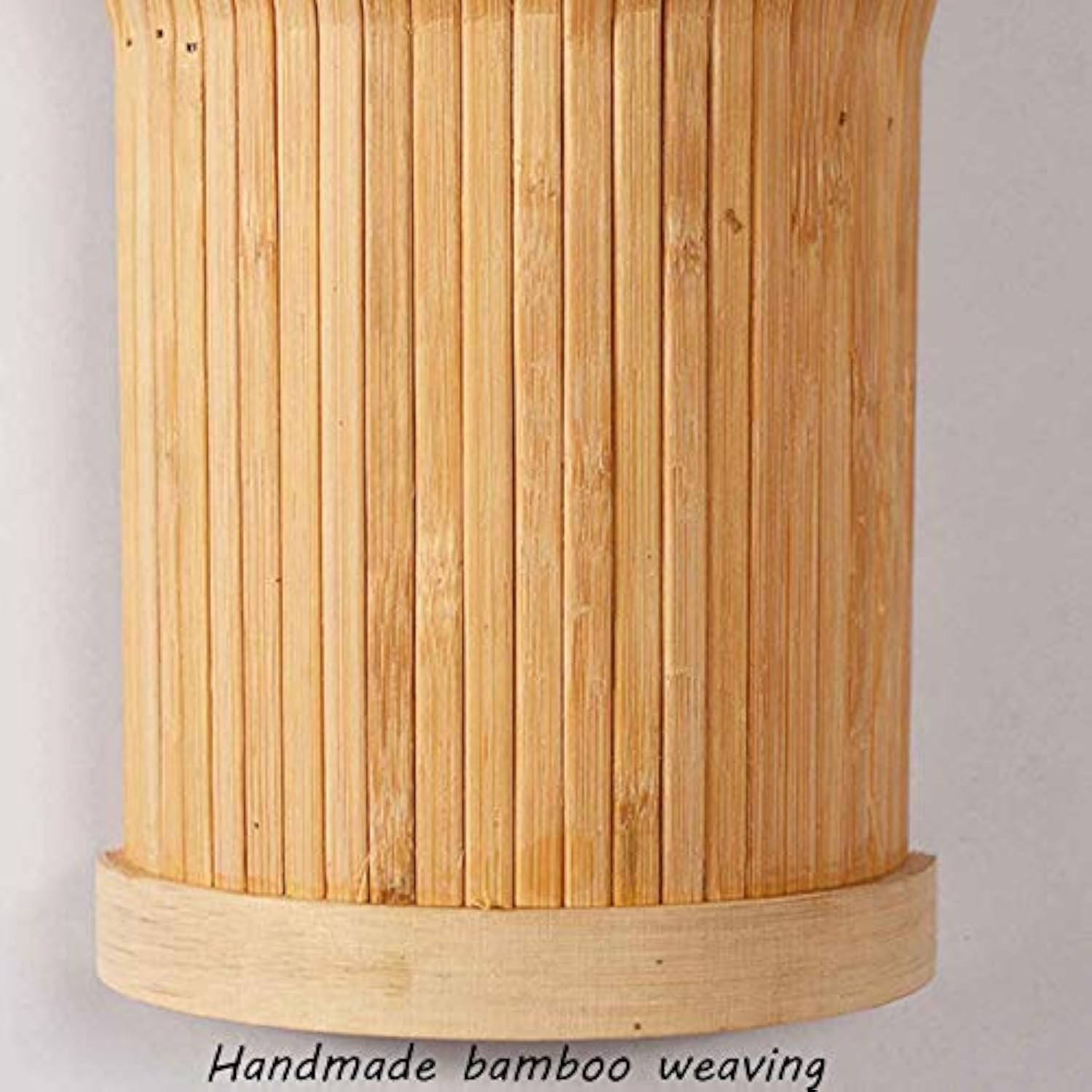 High-Quality Bamboo Craft Vase-Shaped LED Wall Light