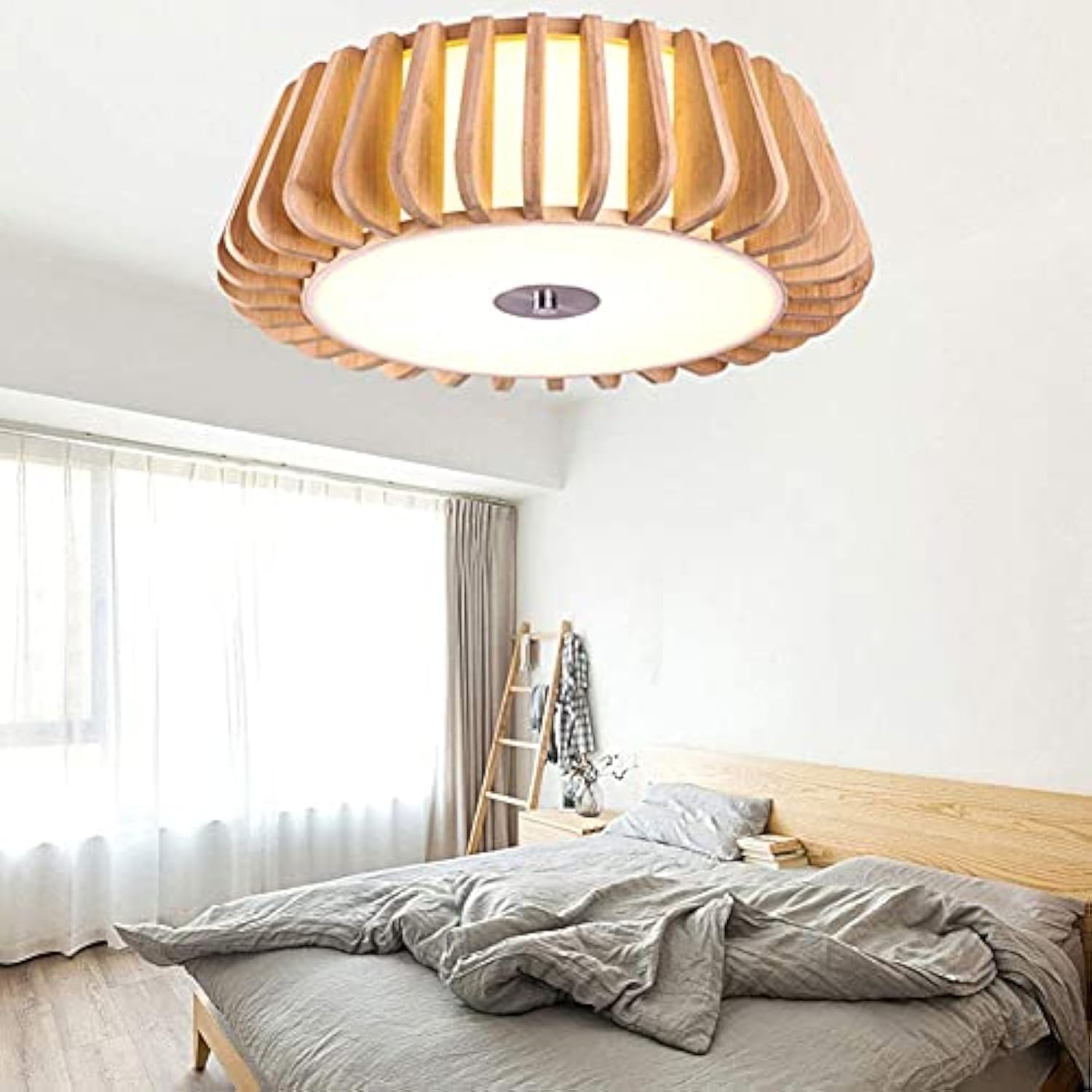 Modern Minimalist Wooden Art Ceiling Light