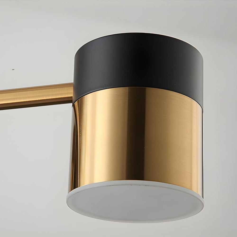 Metal Black And Gold Ceiling Light with LED Bulbs