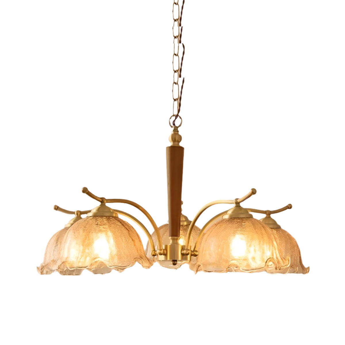 Retro Elegance Artistic LED Brass Pendant Light