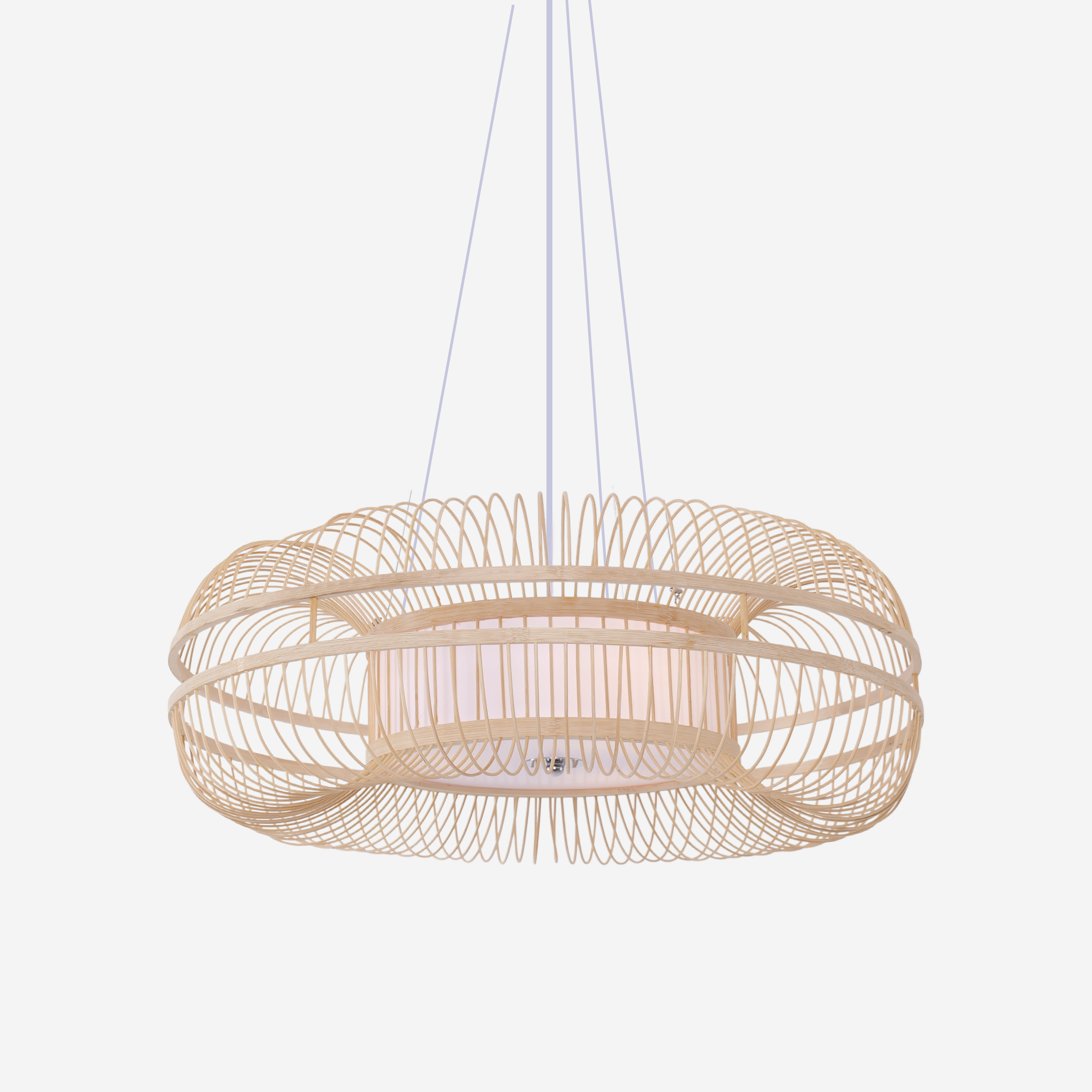 Minimalist Bamboo Pendant Light - Living Room Ceiling Lamp