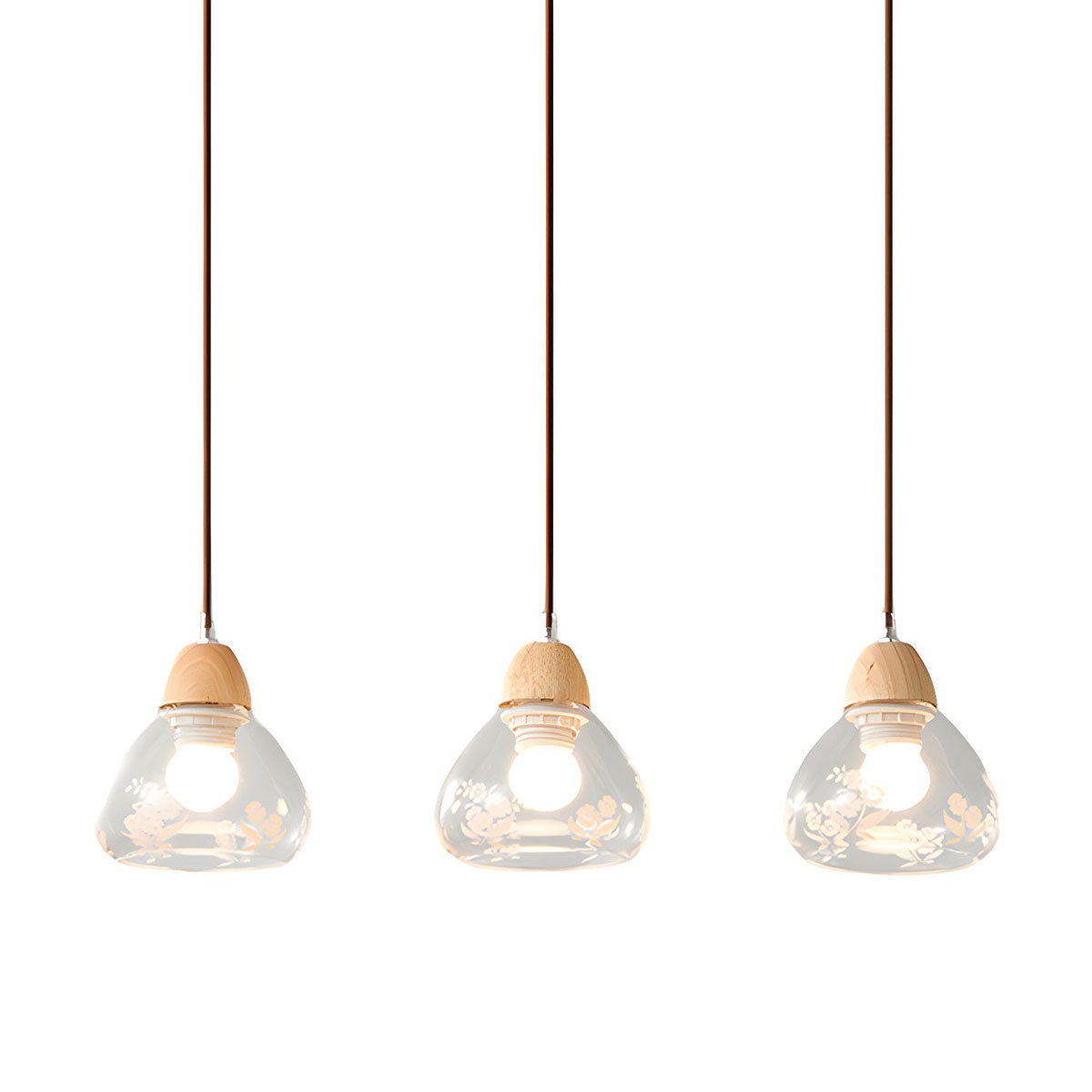 3-Light Modern simple geometric glass Pendent Light for Dinning Area