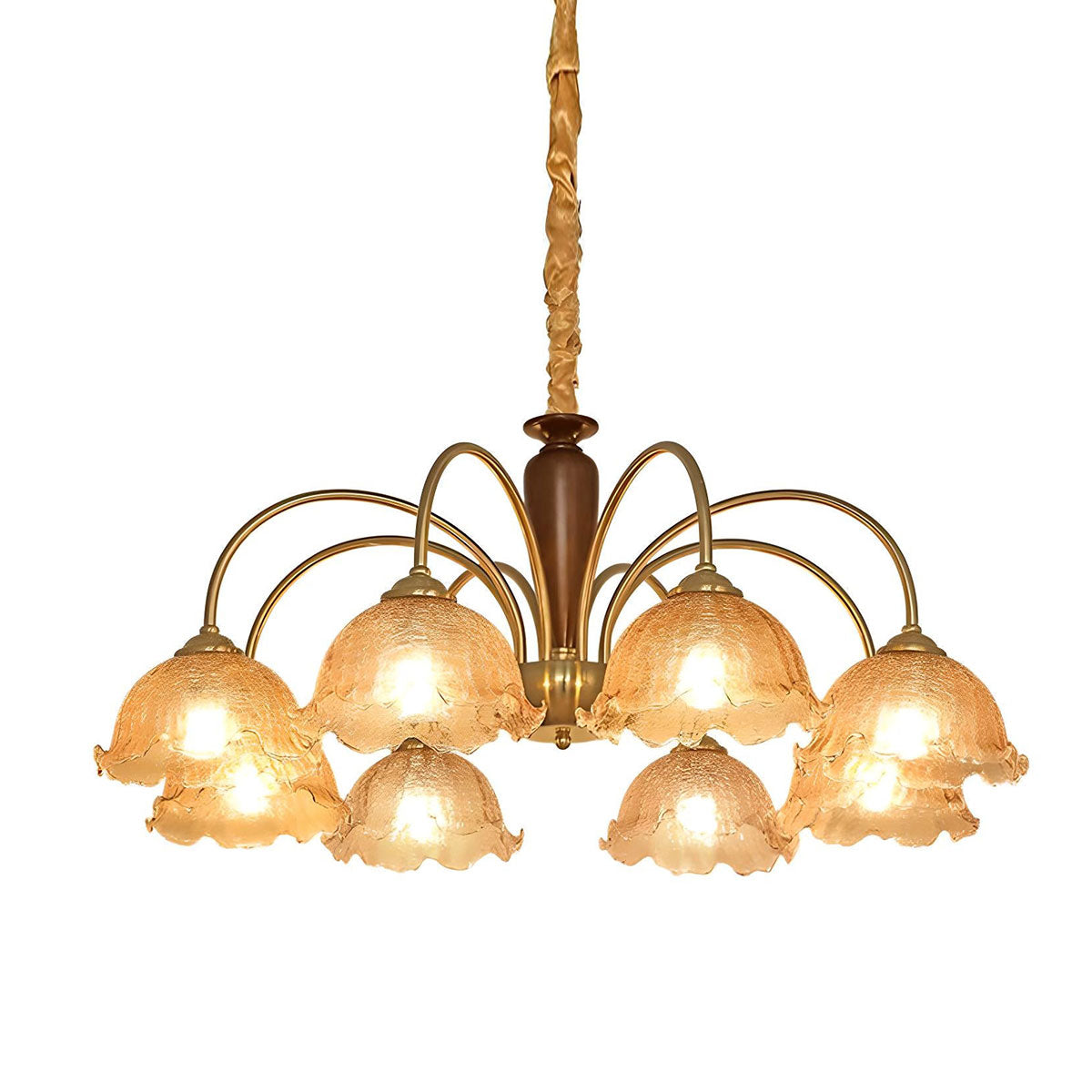 Vintage Adjustable Design Glass Pendant Light Fixtures