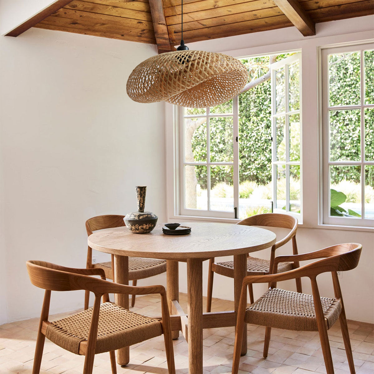 Natural Handmade Eco-Friendly Bamboo Pendant Light for Dining Room