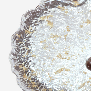 walnut ripple acrylic ceiling light mounted close to the ceiling