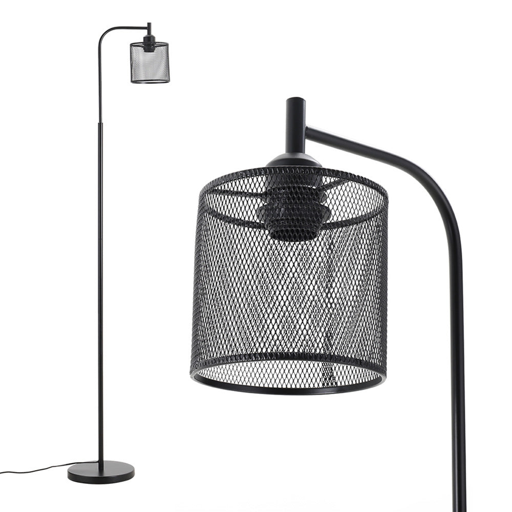 Modern Industrial Style Black Metal Floor Lamp