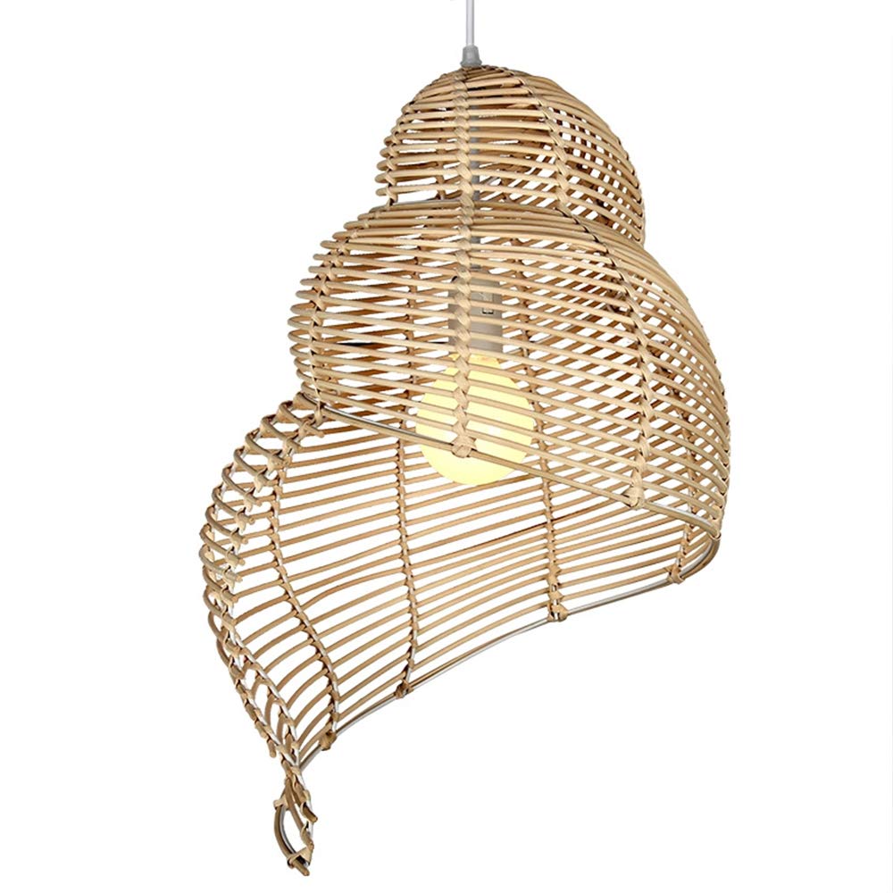 Creative Rattan Conch Pendant Light for Home Lighting Decor