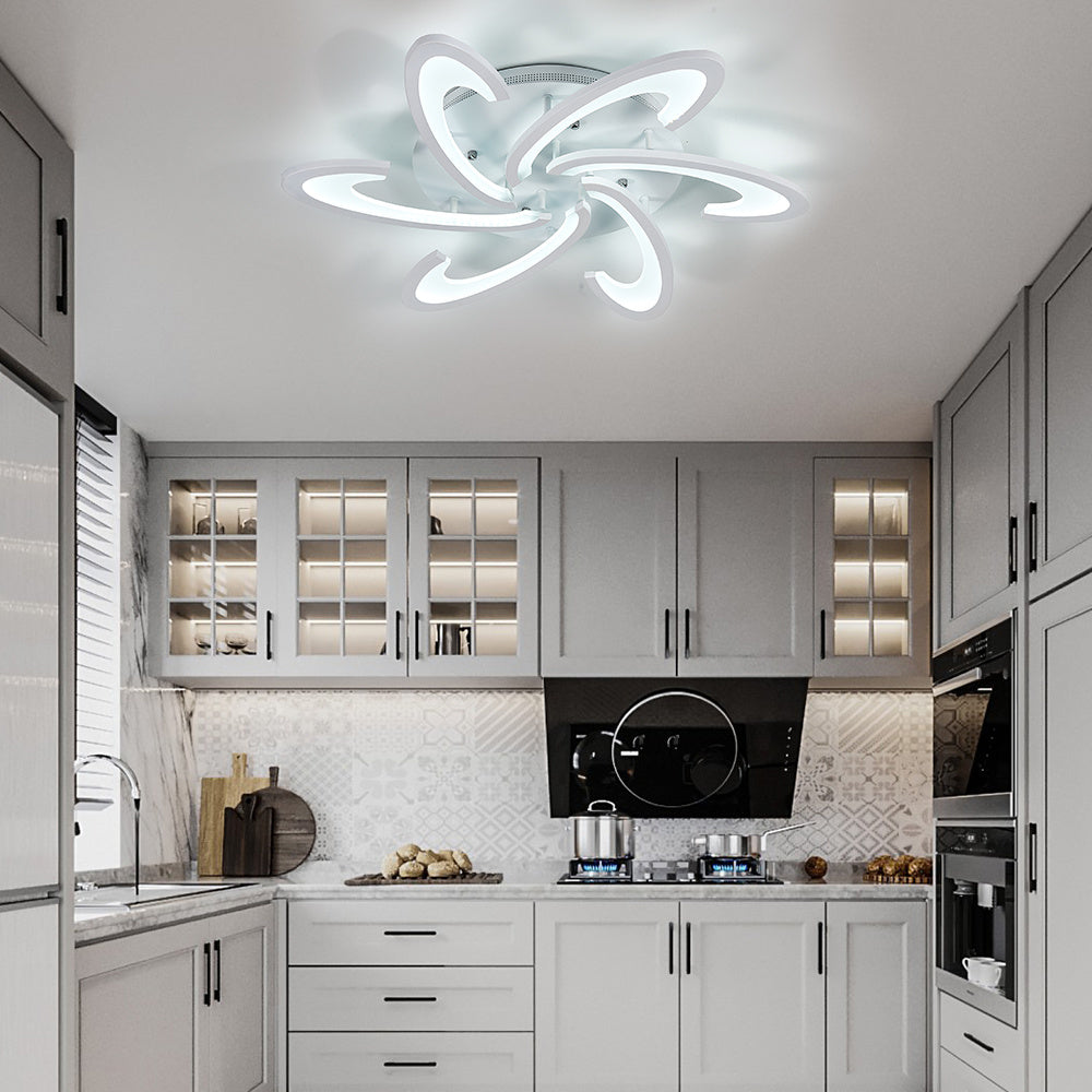 Modern LED Ceiling Light with Arc Spreading - Non-Dimmable