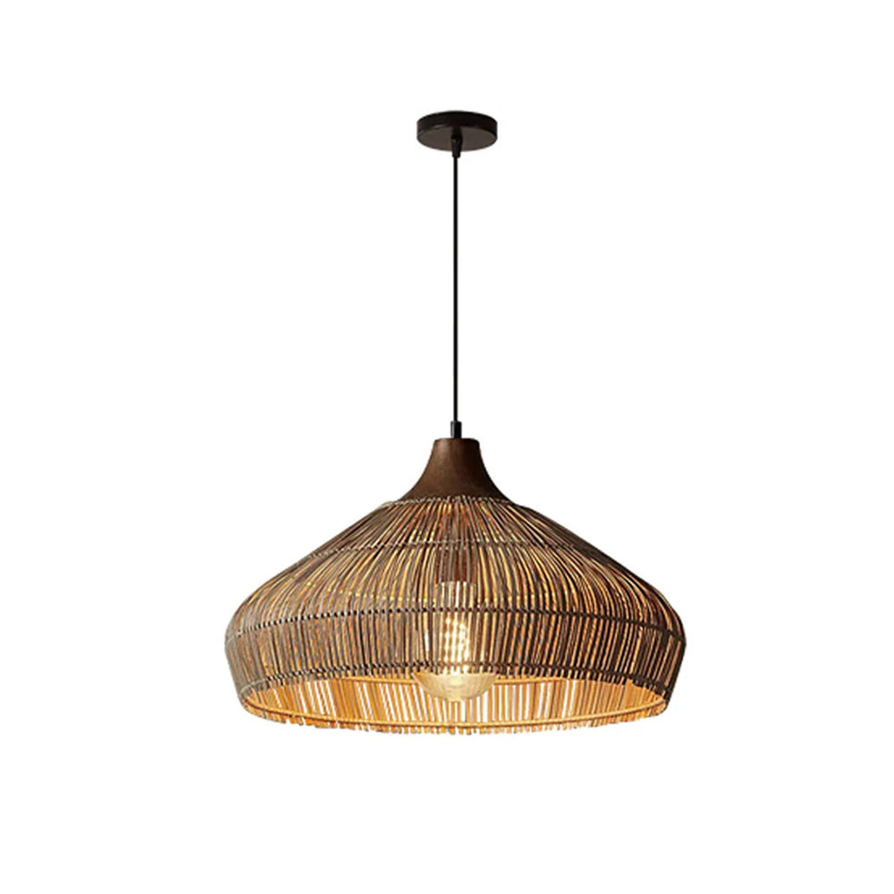 Bell-Shaped Handcrafted Bamboo Kitchen Pendant Lighting