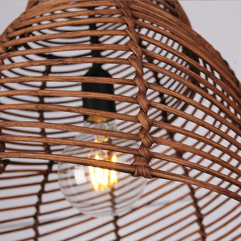 Creative Rattan Conch Pendant Light for Home Lighting Decor