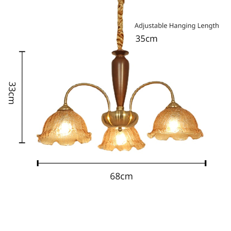 Vintage Adjustable Design Glass Pendant Light Fixtures