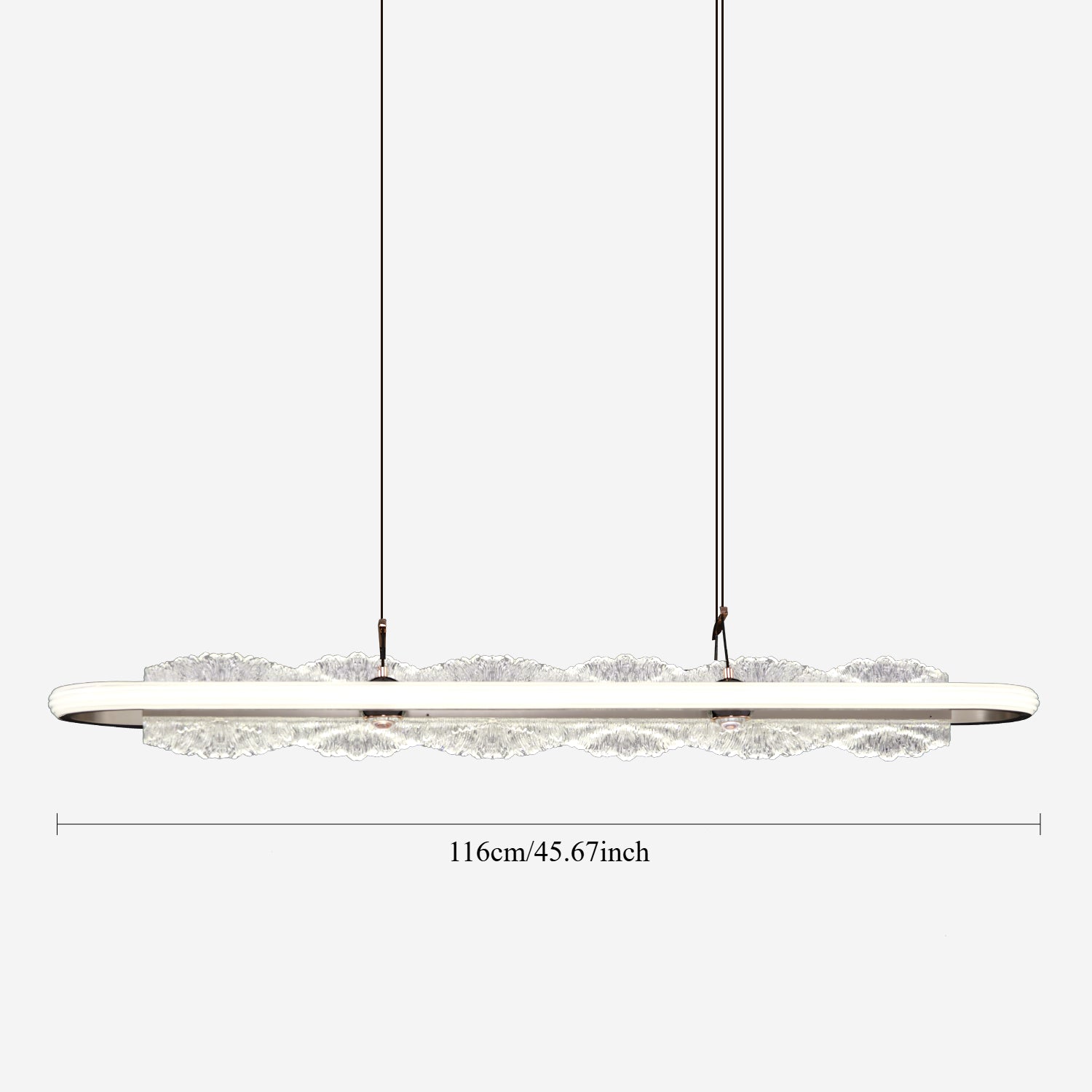 Sleek Aluminum and Acrylic Pendant Light for Dinning Area