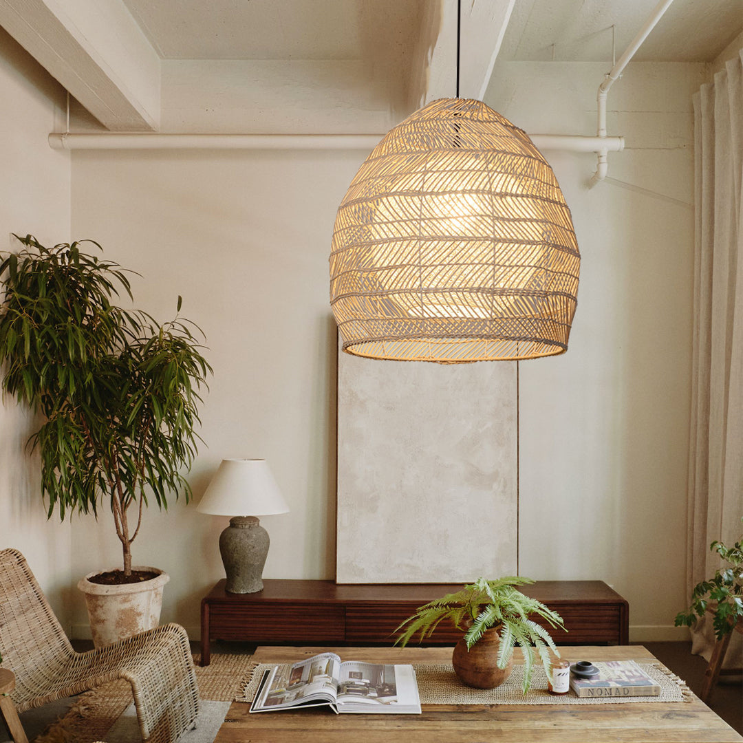 Rattan Art Pendant Light Hanging Decor Rustic Style(Version A)