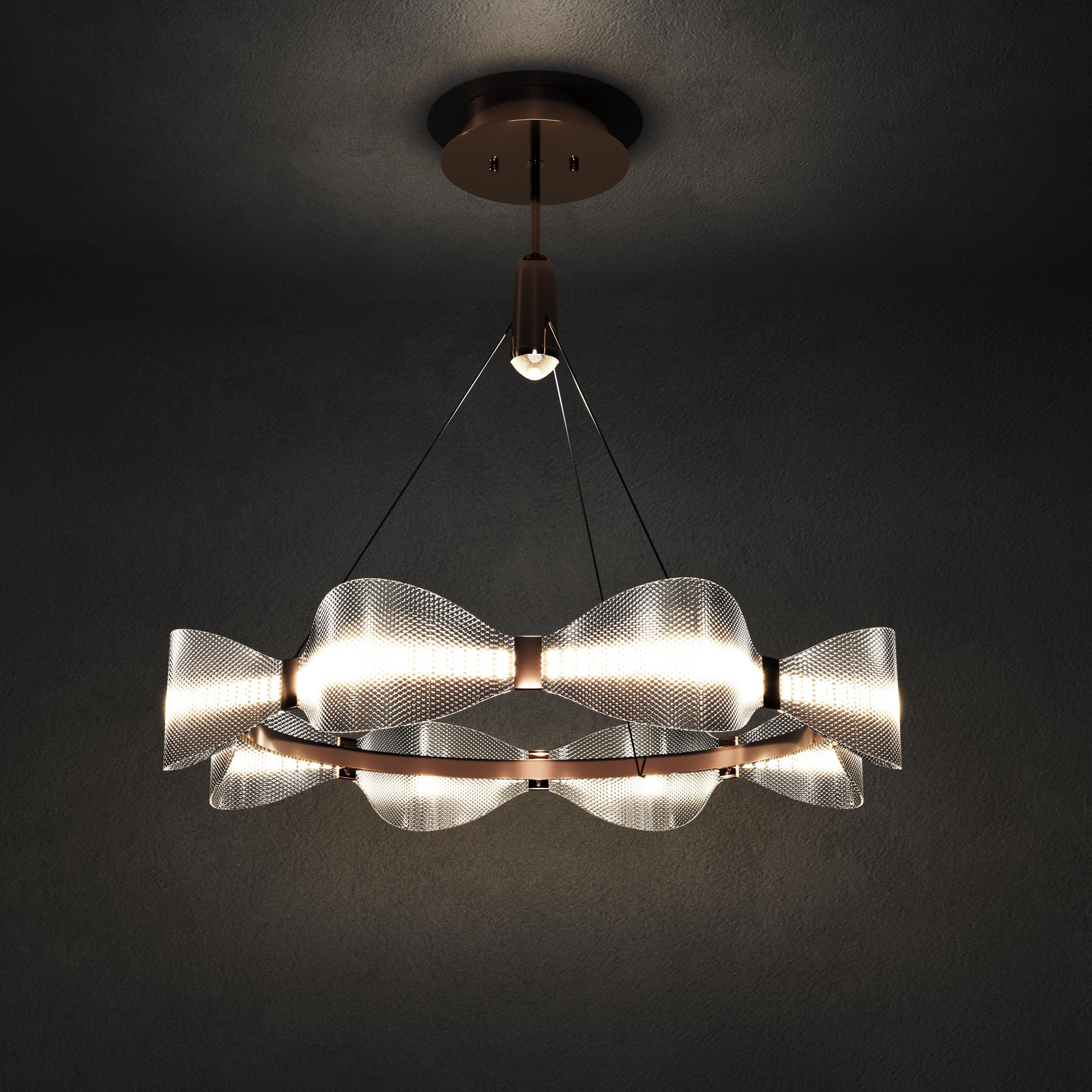 Modern Minimalist Acrylic Ring Chandelier