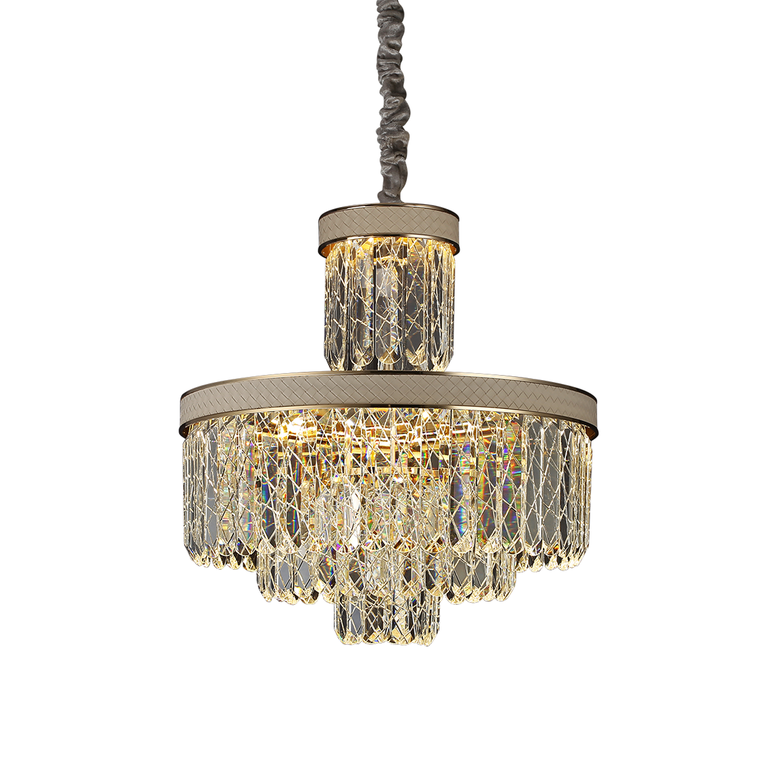 Golden Crystal Radiance Dimmable Pendant Light