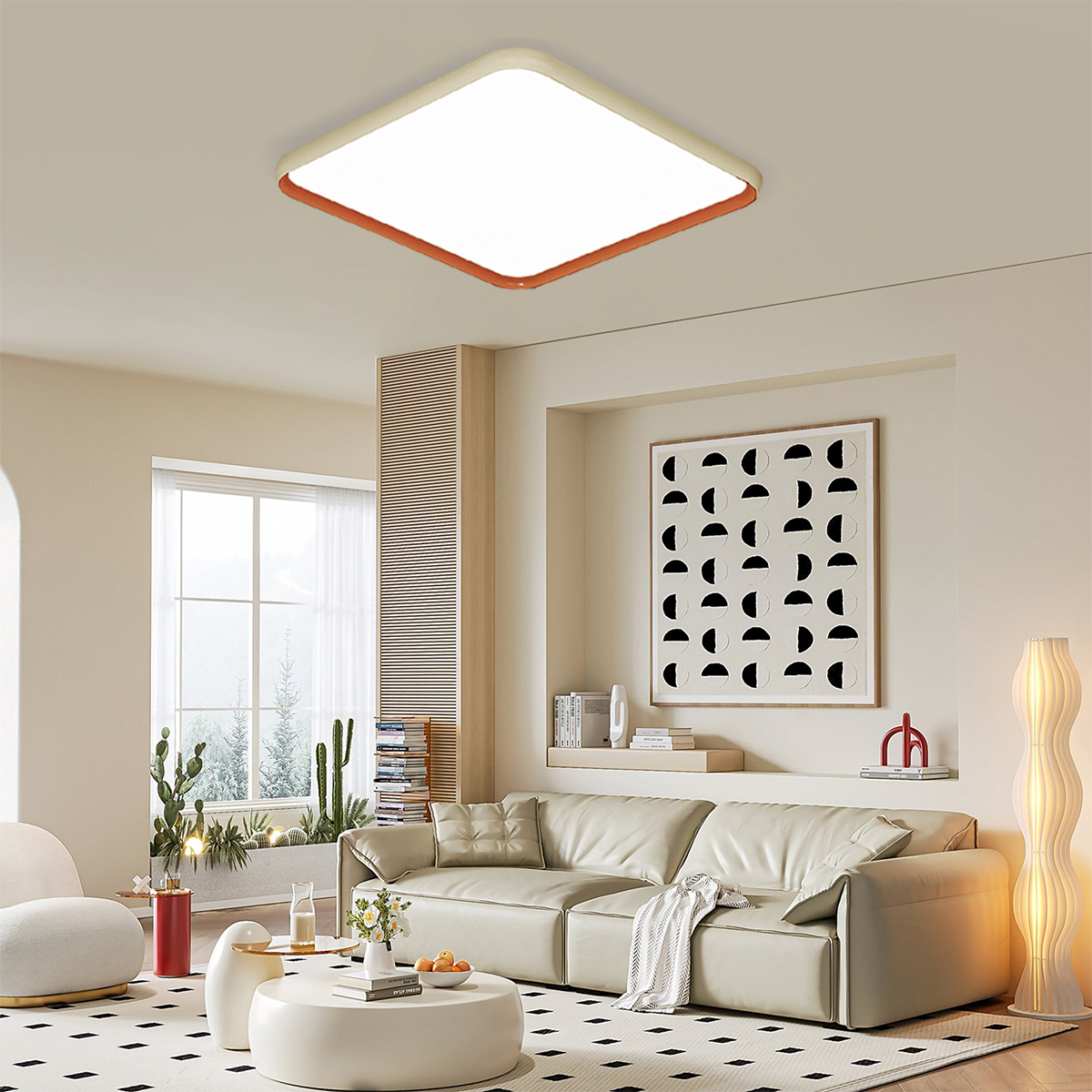 Full Spectrum Dimmable LED Ceiling Light Available in 3 Sizes