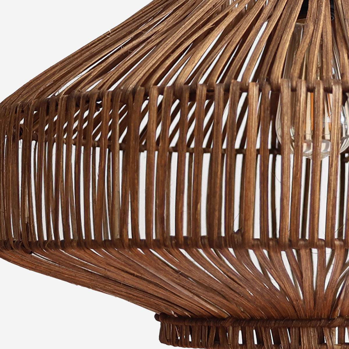 Natural Woven Rattan Pendant Light for Modern Boho Interiors