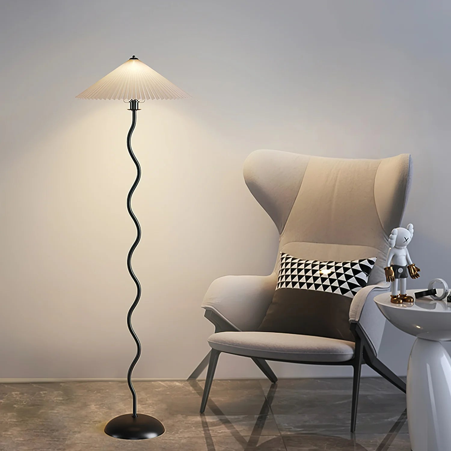 LED Modern Simple Squiggle Floor Lamp