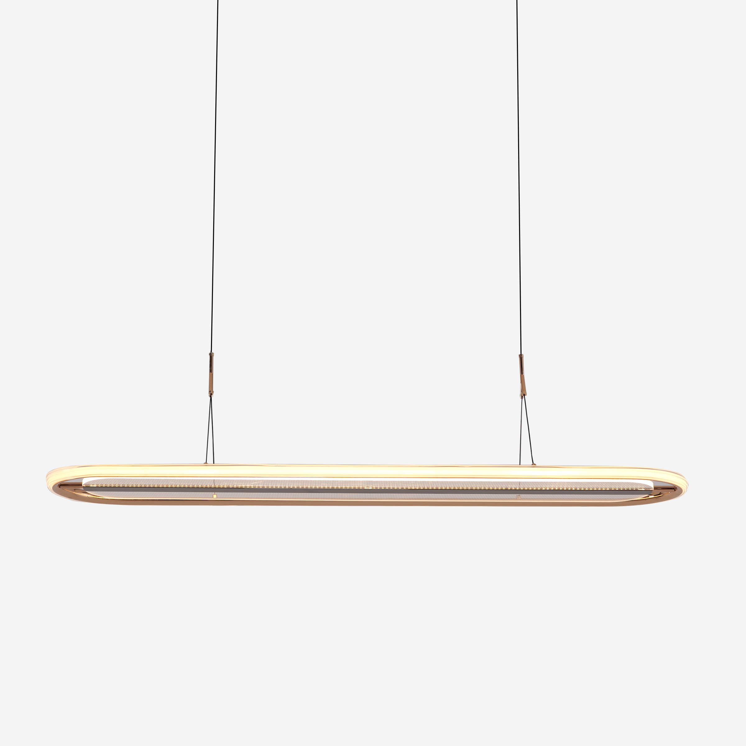 Modern Acrylic Oval Pendant Light