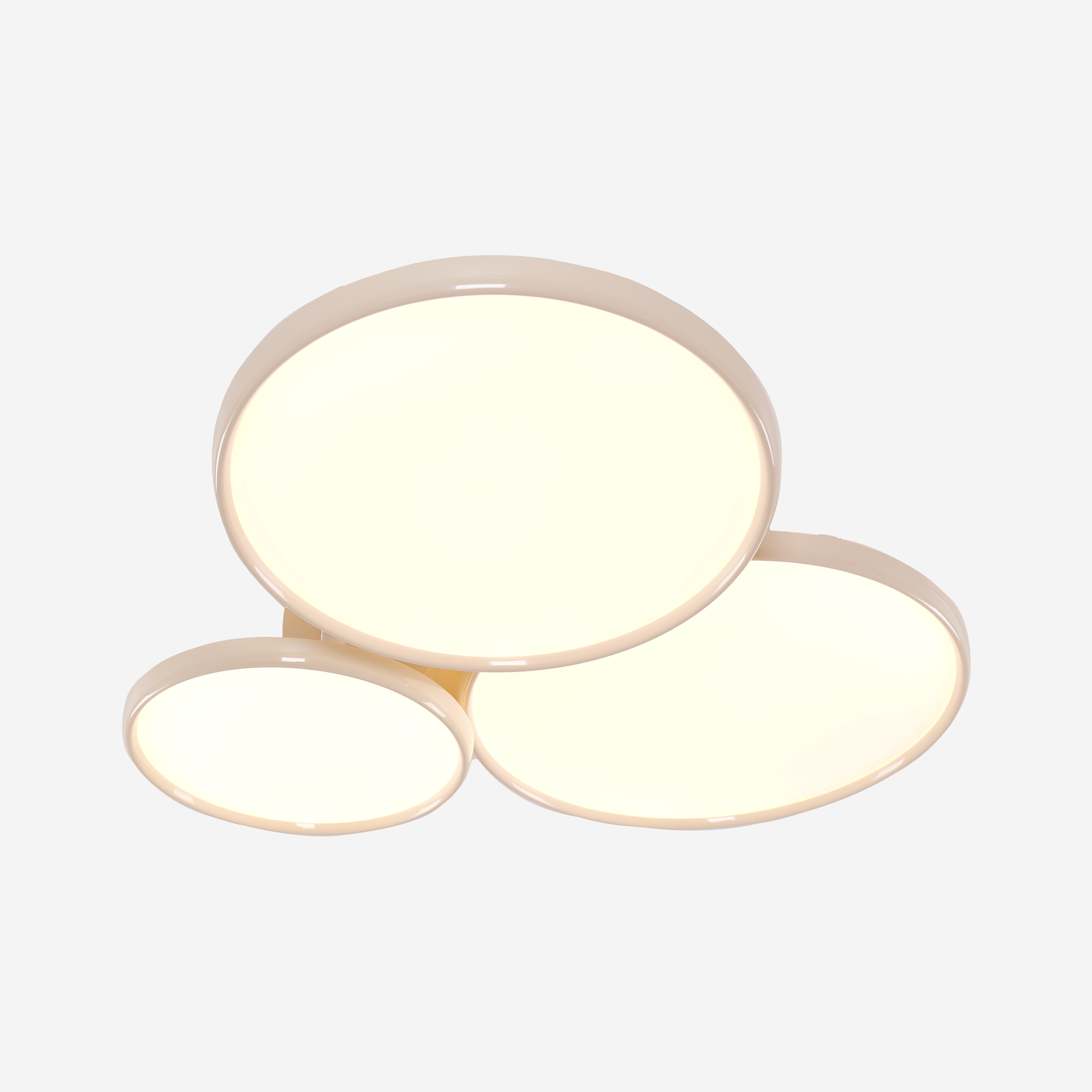 Full Spectrum Dimmable Ivory White Aluminum Round LED Ceiling Light