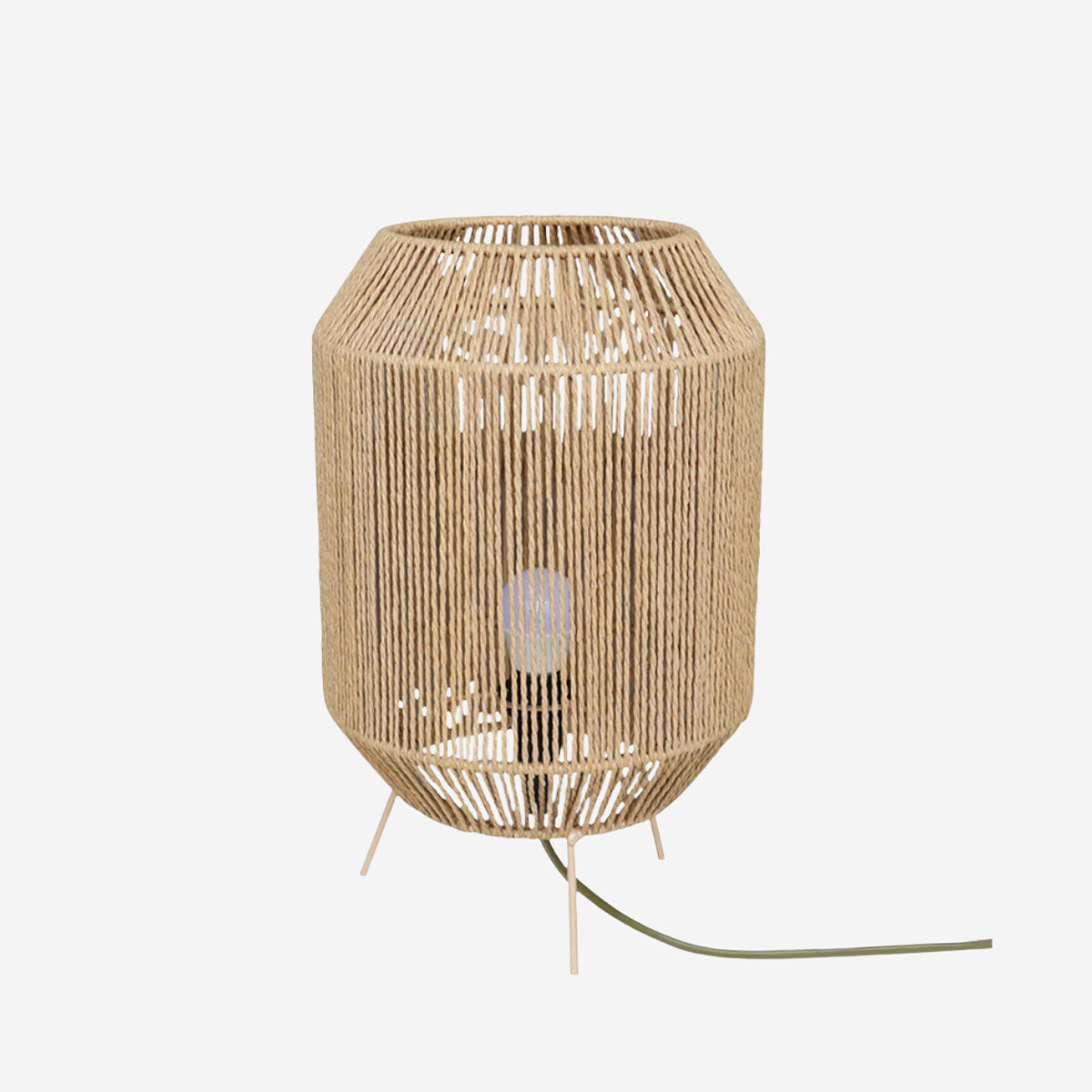 Handcrafted Paper Rope Table Lamp Perfect for Living Rooms