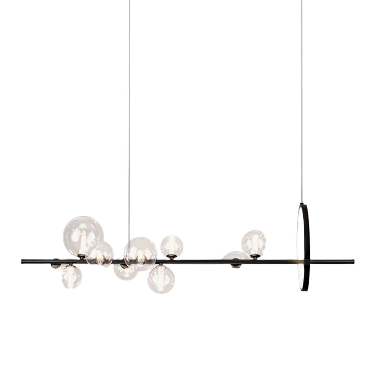 Modern Minimalist Glass Bubble Pendant Light for Dinning Area and Kitchen Island