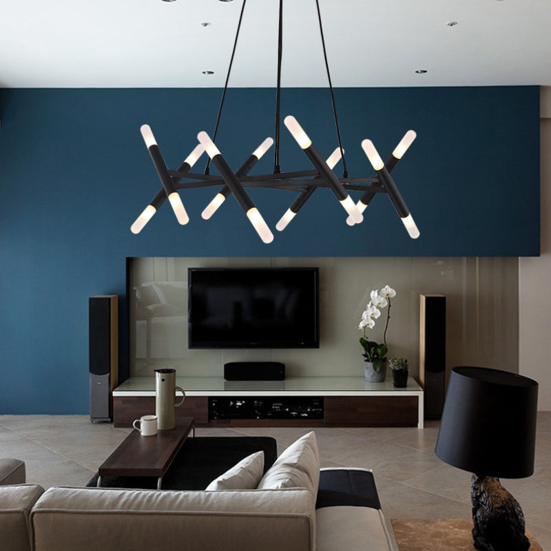 LED Modern Geometric Chandelier Creative Illumination for Contemporary Spaces