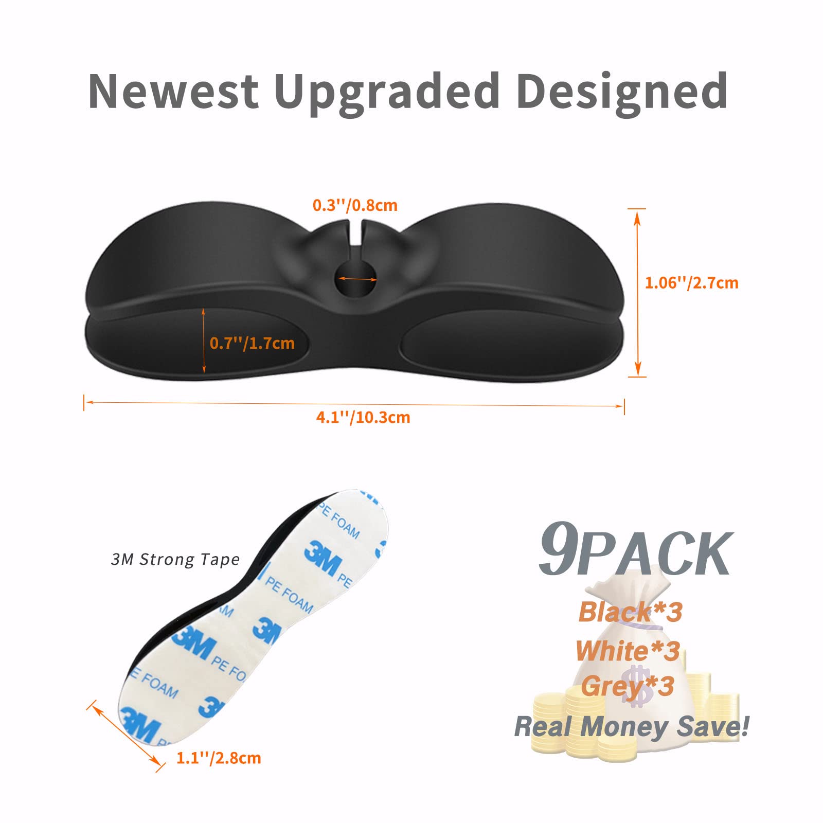 Plug Holder and Cable Organizer for Tidying Wires