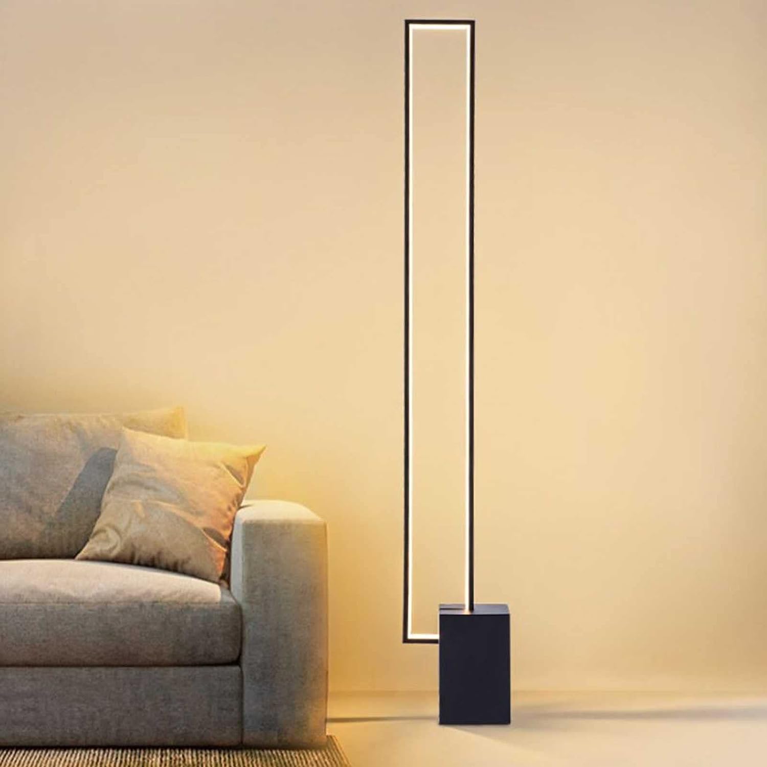 Minimal Line-Design Metal LED Floor Lamp