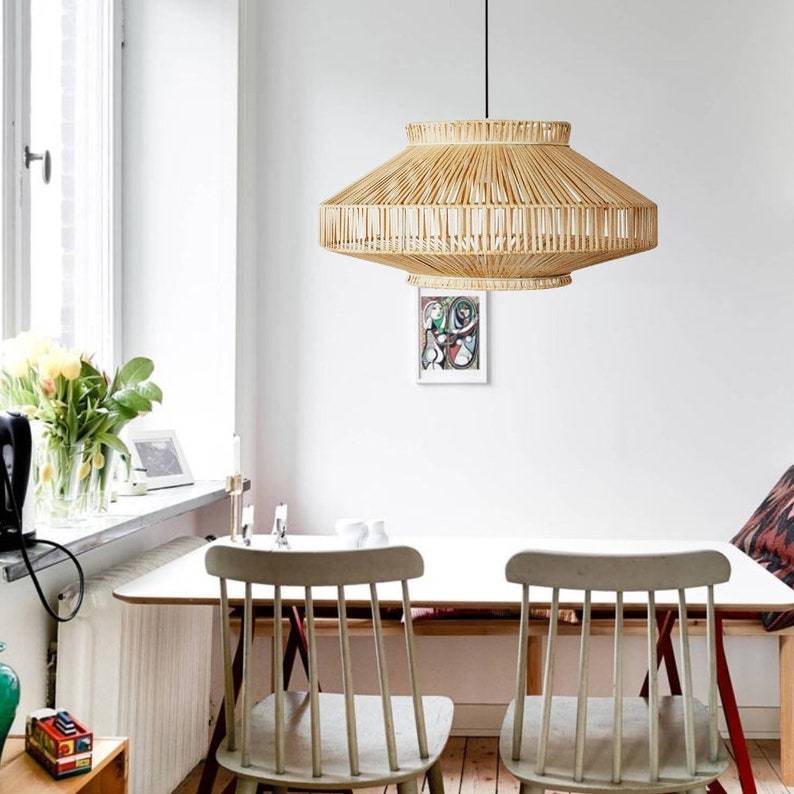 Handcraft Bamboo 60cm Diameter Pendant Light