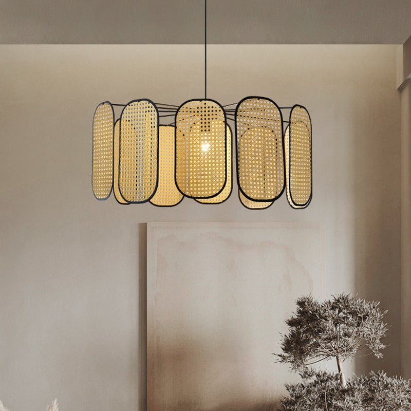 Vintage Natural Elegant Rattan Pendant Light