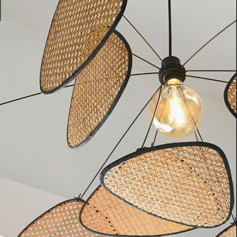 Vintage Hand-woven Screen Pendant Light Rattan Garden Furniture