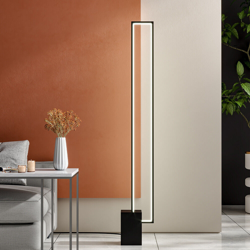 Minimal Line-Design Metal LED Floor Lamp