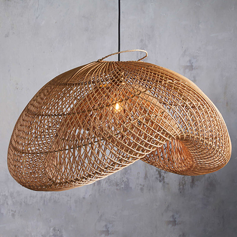 Elegant Handcrafted Rattan Pendant Light LED Light Fixture