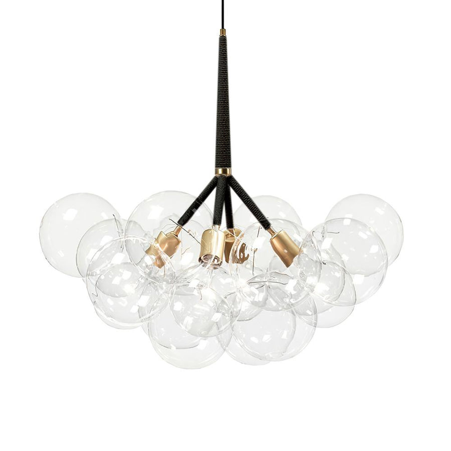 Modern Bubble Clear Glass Globe Chandelier Light Fixture