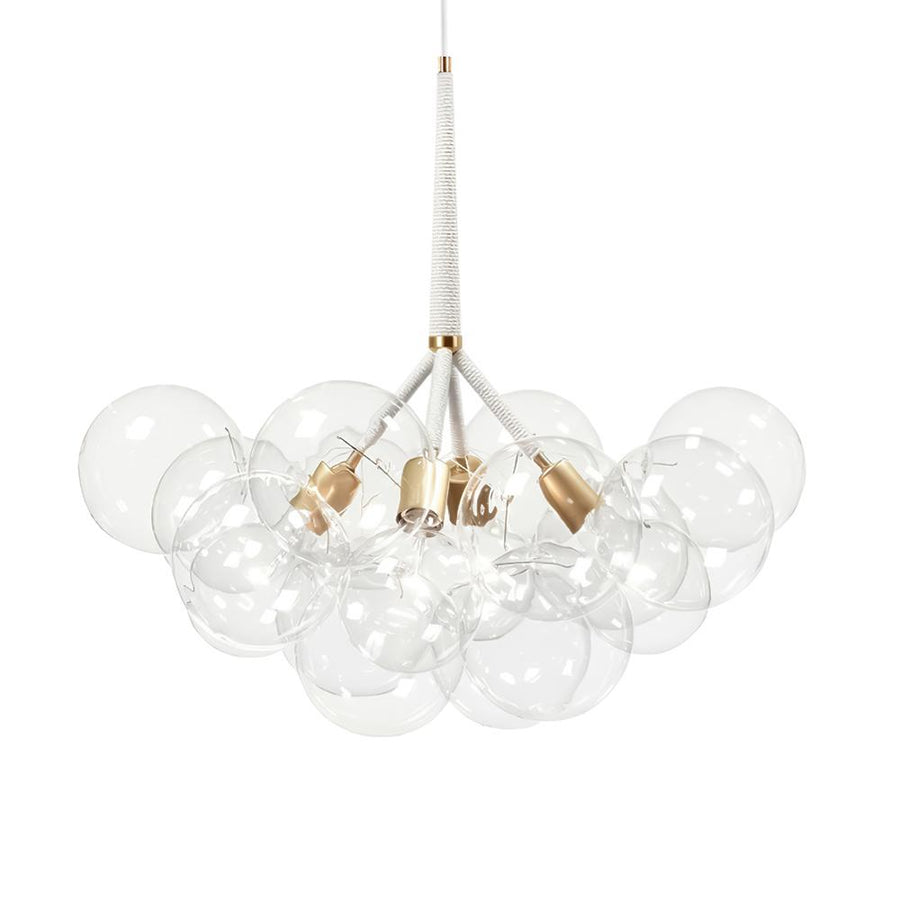 Modern Bubble Clear Glass Globe Chandelier Light Fixture