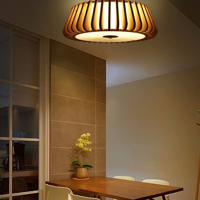 Modern Minimalist Wooden Art Ceiling Light