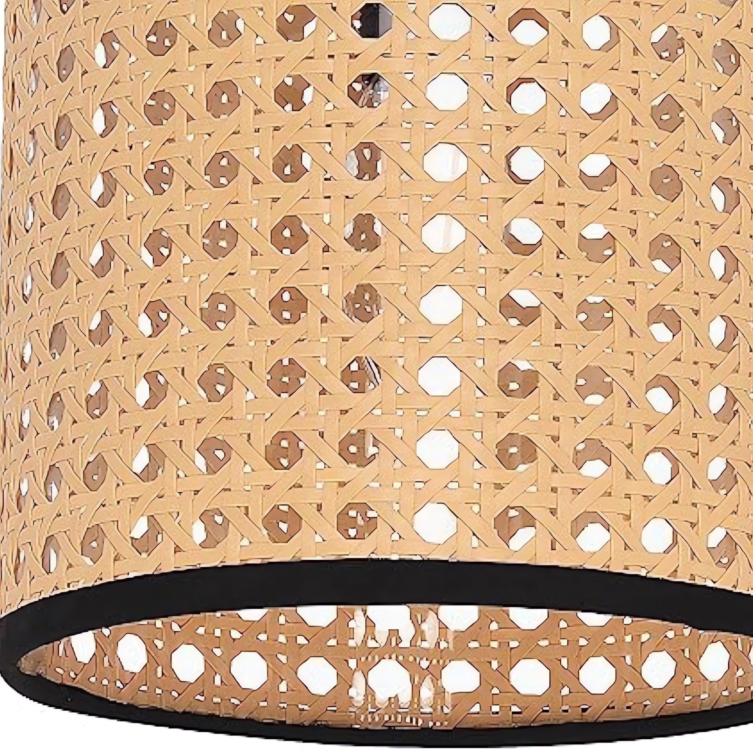 Elegant Rattan Weave Flowing Glow LED Wall Light