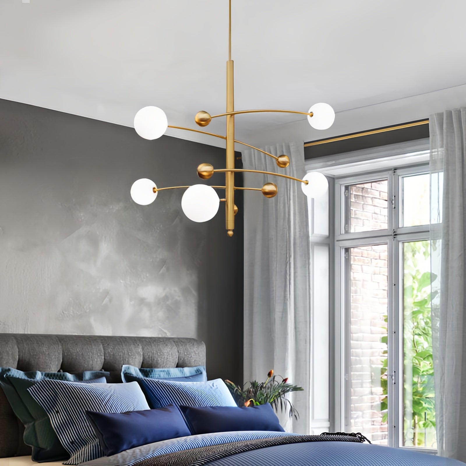 Minimalist Modern Chic Magic Bean Metal Pendant Light