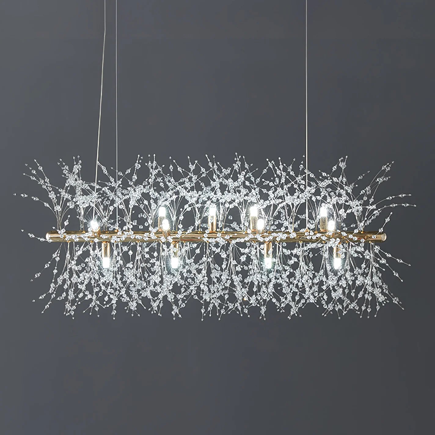 Modern Elegant Crystal Dandelion Chandelier Lighting Fixture