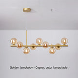 Modern Creative Multi-Bulb Horizontal Pendant Popular Island Light Fixture
