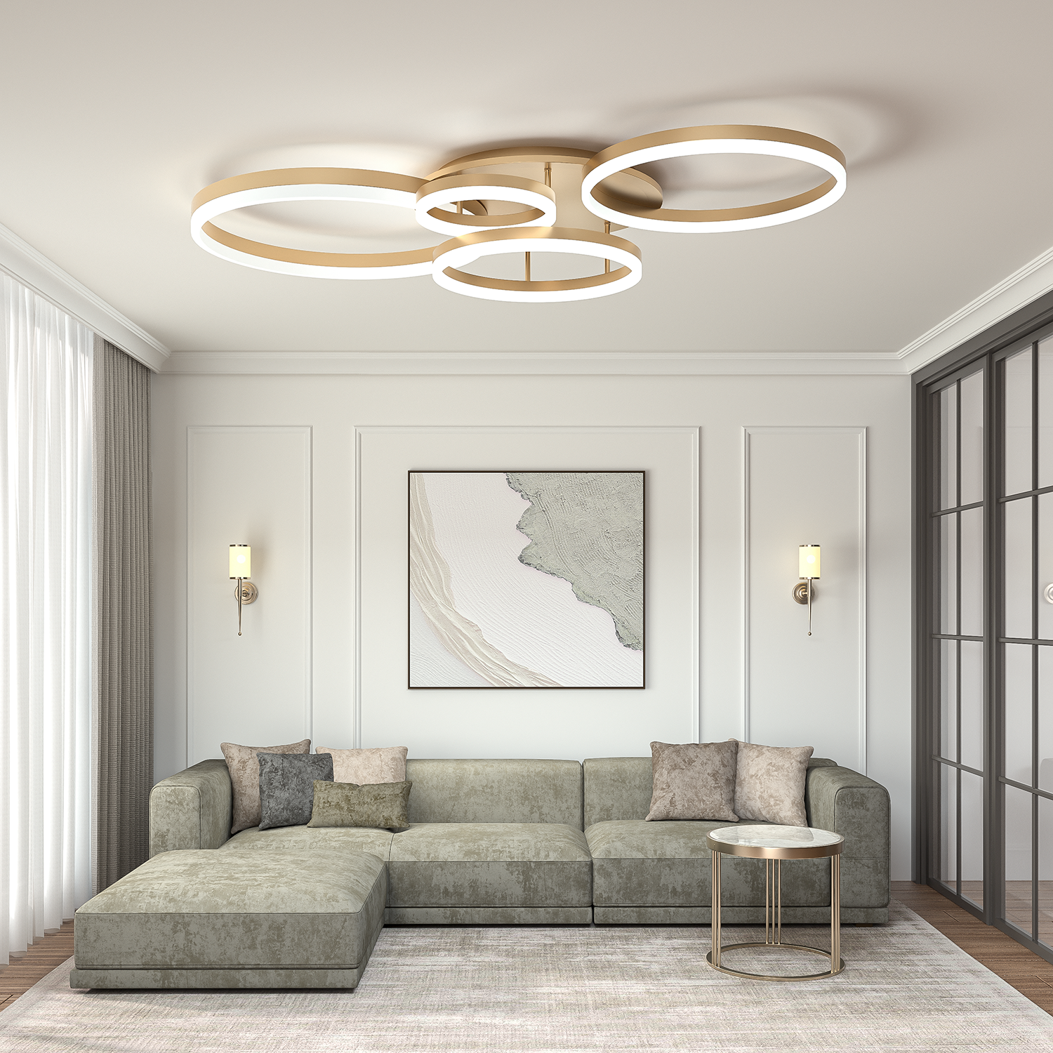 round led ceiling light