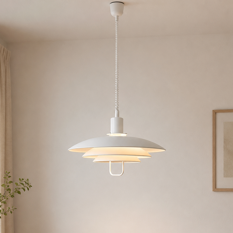 White Modern Minimalist Pendant Light