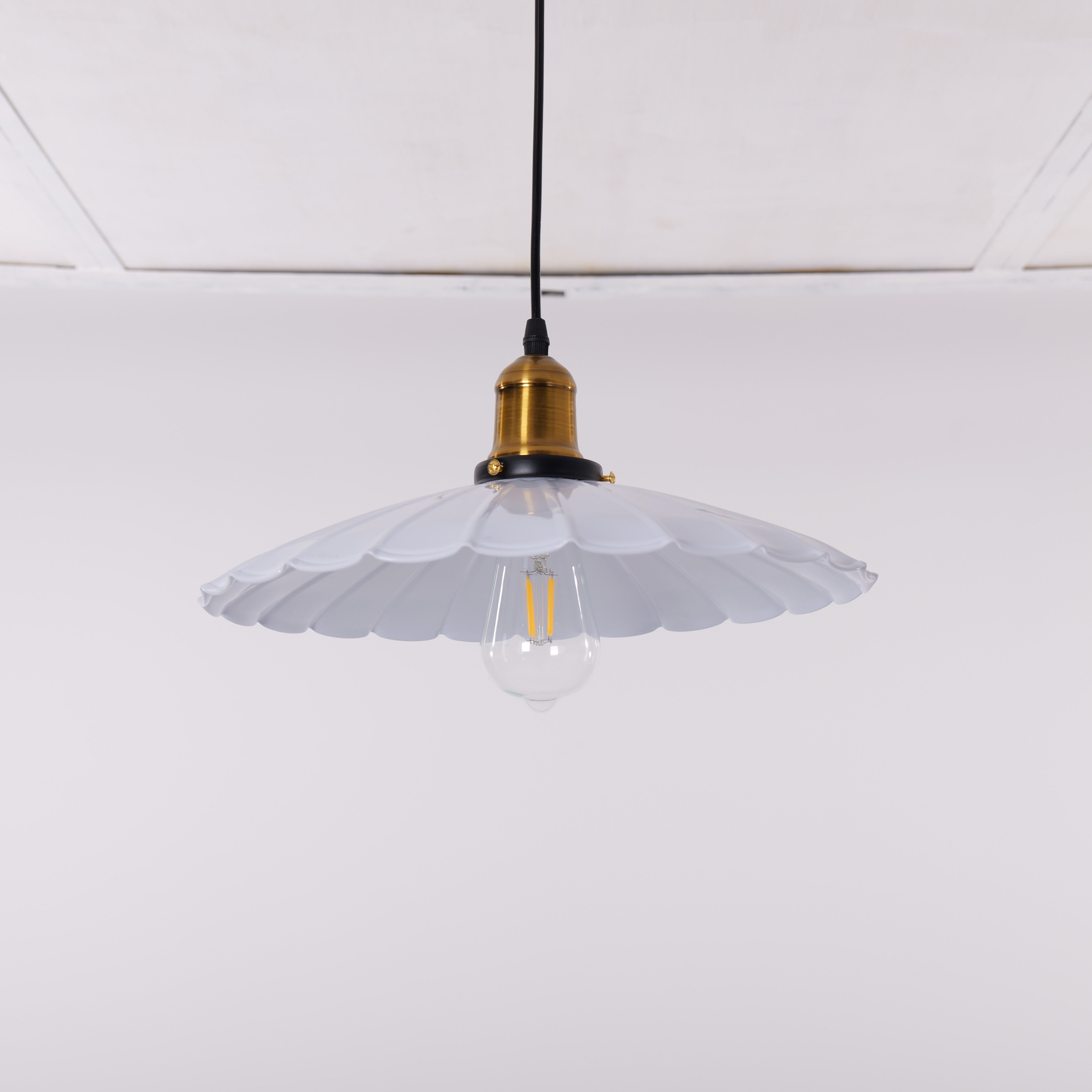 White Iron Pendant Light - LI460279