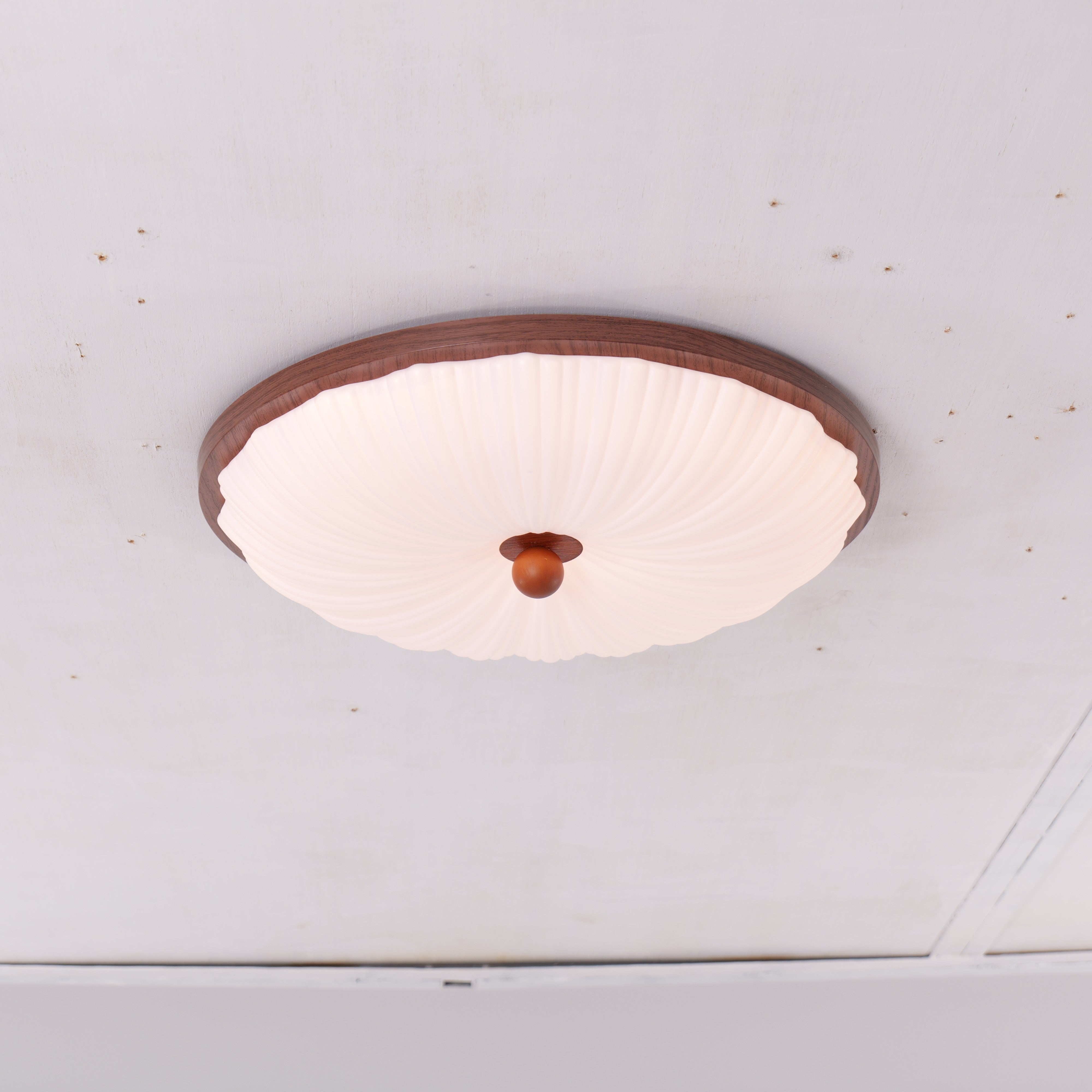 Walnut Pattern Acrylic Ceiling Light - LI460298