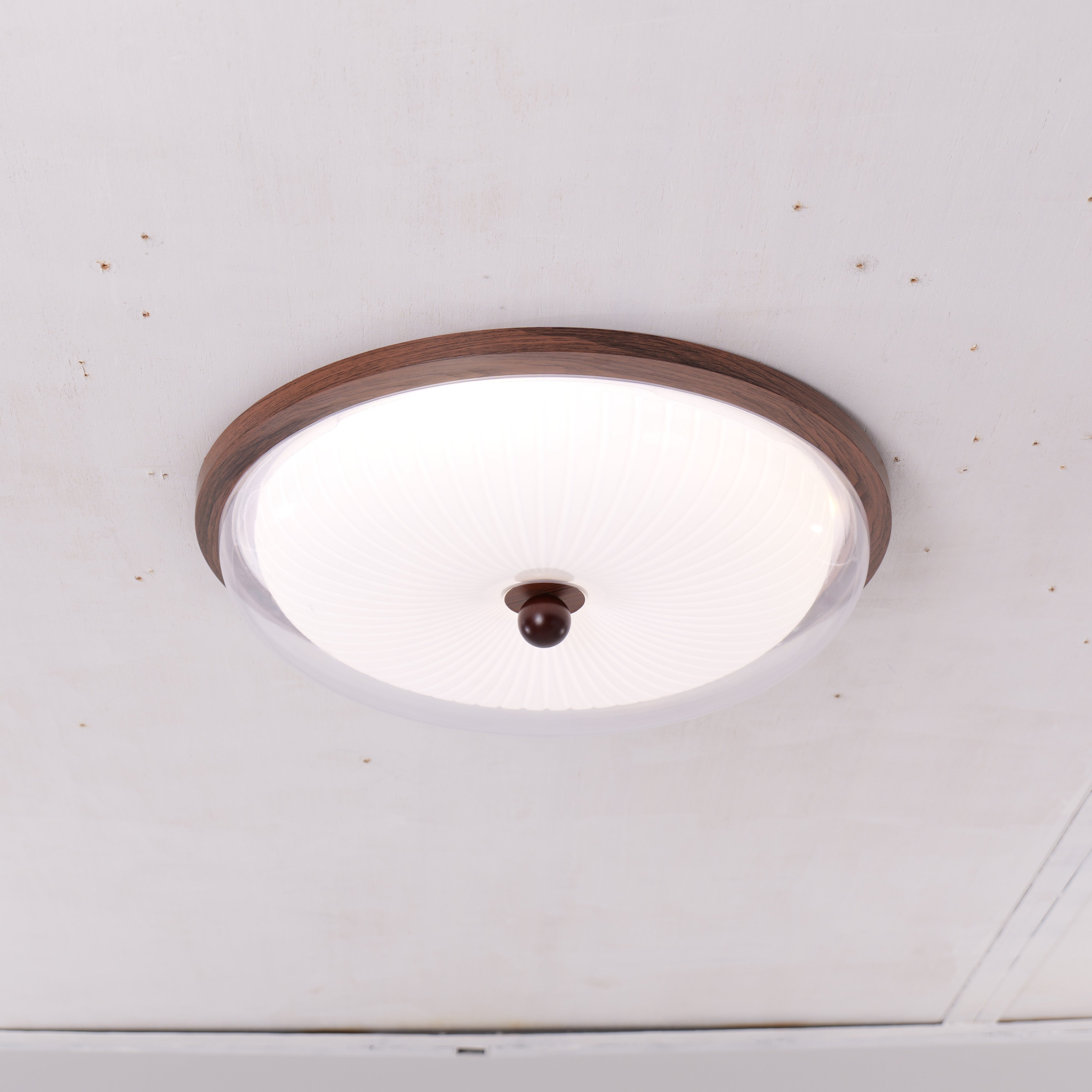 Walnut Acrylic Shade Ceiling Light - LI460299