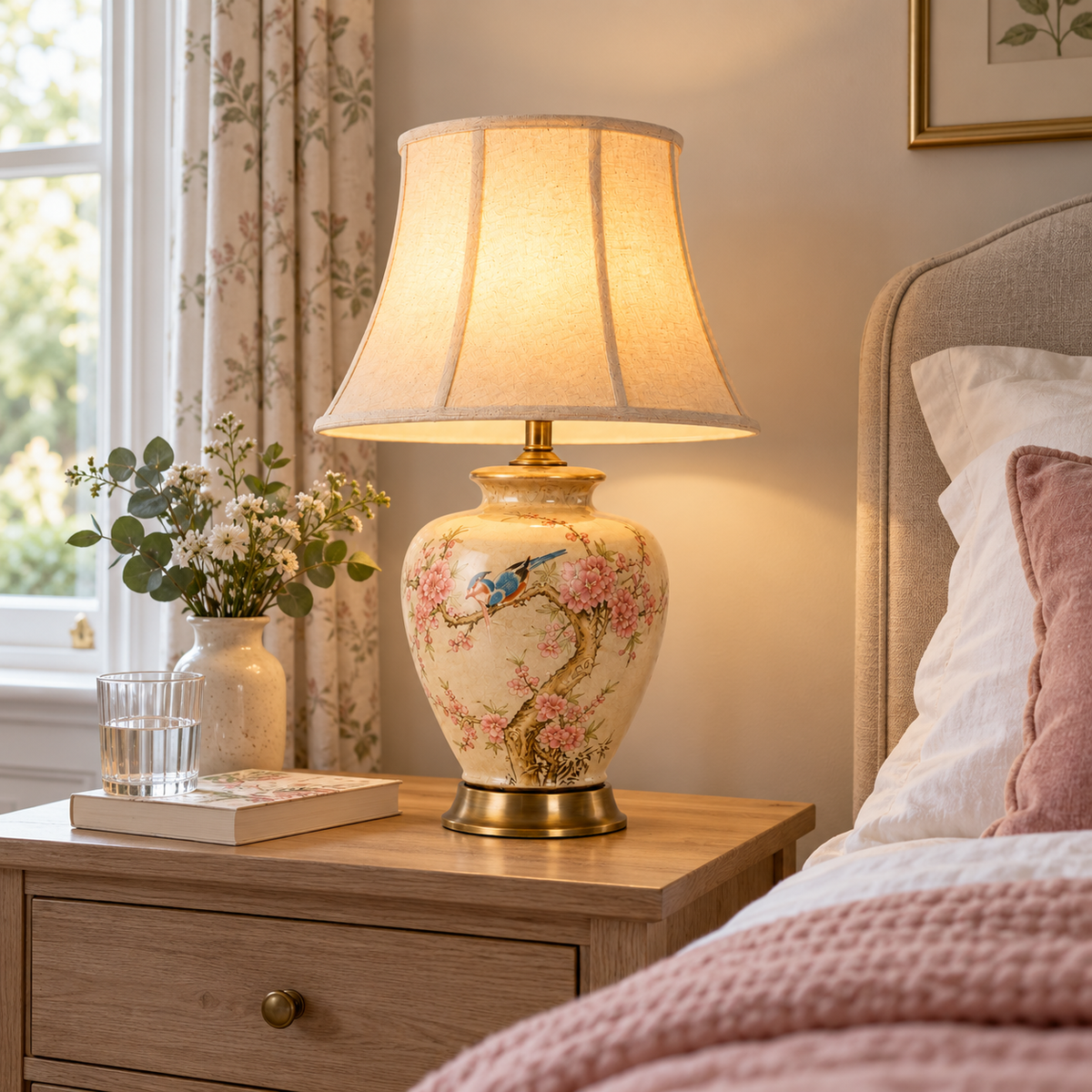 Spring Magpie Peach Blossom Ceramic Table Lamp - LI460313 (1).png